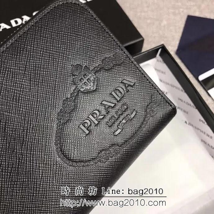 PRADA普拉達 官網同步 最新摩登態度系列 男士單拉鏈錢包 2ML317 DD1821